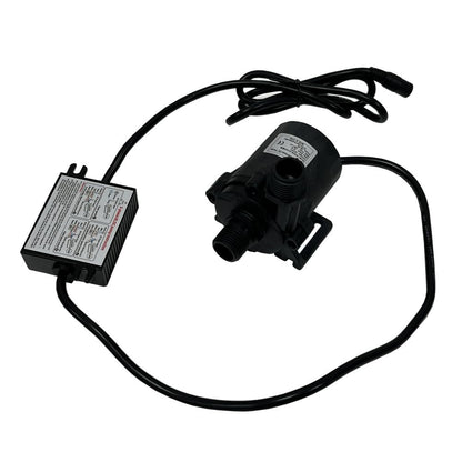 SHYSKY Small Yet Power Brushless DC Water Submersible Pump DC50E-24150S 24V 86W 15M 49ft Lift 412GPH Low Noise Continuous Circulation Cooling Pressure Gardening Sys