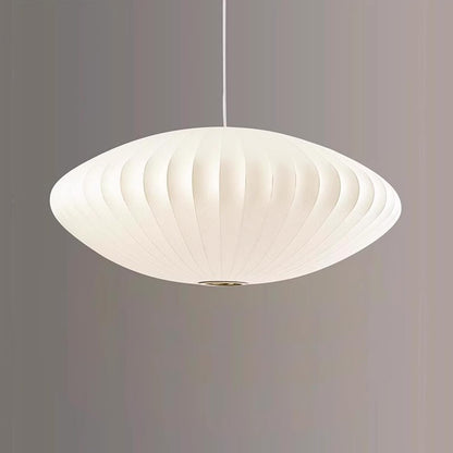 Topjia Silkworm Cocoon Single Head Pendant Light,Modern Cloth Hanging Ceiling Lighting,Creative Hollow Chandeliers for Living Room Dining Room Restaurant Cafe(50cm(19.7in), White)
