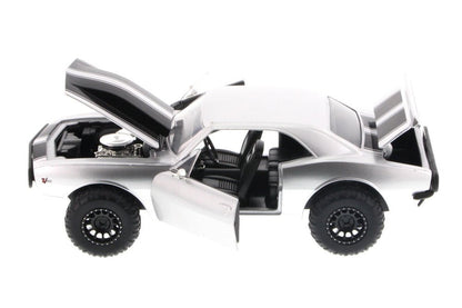 Jada Fast & Furious Roman's Chevy Camaro Off Road, Silver Toys 97169-1/24 Scale Diecast Model Toy Car, but NO Box