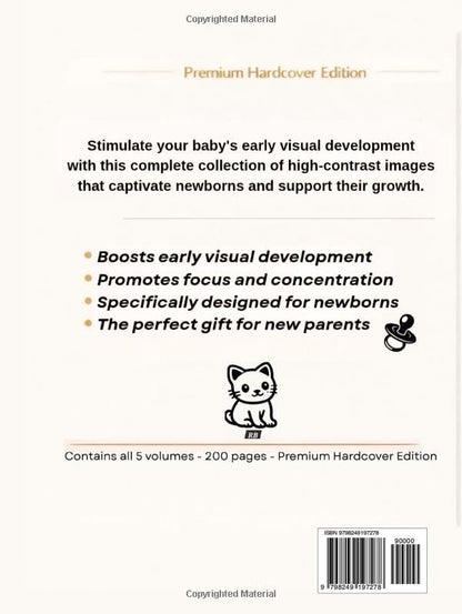 Complete Collection of High-Contrast Books for Babies: All 100 Bold Black-and-White Images in One Premium Hardcover Edition for Visual Stimulation ... Early Stimulation – High Contrast Series)