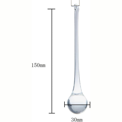 kanpura 6 Inch Teardrop Ornaments Glass Drop Ornaments Clear Crystal Chandelier Pendant Hanging for Centerpieces Christmas Tree Winter Party Decor(10 Pcs)