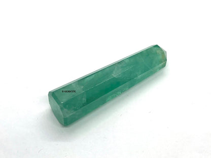 WholesaleGemShop 3 Inch (70 mm) Gemstones GREEN FLUORITE Obelisk Tower Jumbo Facet Aura Rock Crystal Natural Polished Earth Wand Spirit