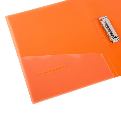 Filexec 6192, Clamp Binder, Frosted, Set of 6, 6 Assorted Colors Blueberry, Strawberry, Grape, Lime, Lemon, Tangerine (50028-6192)