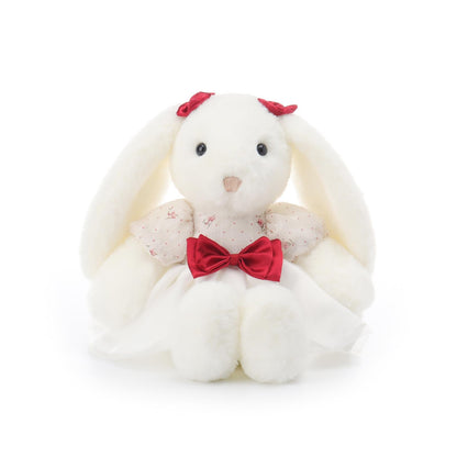 Apricot Lamb Black Tea Bunny Stuffed Animals for Kids, Soft Cute Plush Toys for Baby Girl and Boy, 8.3 Inches