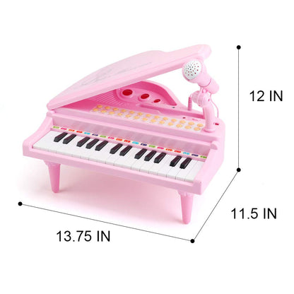 Amy&Benton Toddler Piano Toy for Baby Girls Pink Toy Piano Keyboard for 2 3 4 Year Old Birthday Gifts for Girls