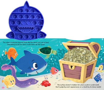 Fidgimals Little Shark Animal Baby Book | Educational Children's Books, Sensory Board Book with Pop It Fidget Toys, Perfect Sensory Toys for Toddlers ... Books with Sensory Fidget Popper Animals)