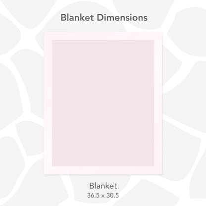 Little Giraffe Posh Mink Baby Blanket - Double-Sided Ultra Soft Plush Fabric, for New Moms, Newborn Must-Have for Girls, Cozy & Cuddly Comfort Blanket, 29" x 35", Pink