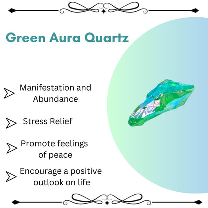 Crystals, Rocks, Jade, Crystals and Healing Stones, Witchcraft Supplies, Healing Crystals, Stones, Healing Stones, Rock Collection, Agate, Raw Stones (Green Aura Quartz, 2 Pcs)