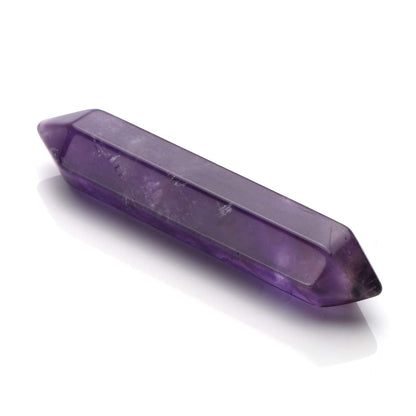 PESOENTH 3pc Amethyst Crystals Healing Stones,Polished Tumbled Pocket Gemstones Hexagonal Points Reiki Energy Balancing Chakra Meditation Therapy Gifts for women,50-55mm