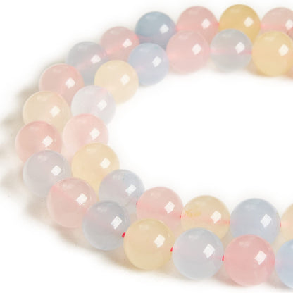 60pcs 6mm Morgan Chalcedony Beads Natural Gemstone Beads Round Loose Beads for Jewelry Making