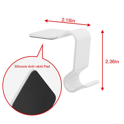 Christmas Stocking Holders for Mantel Set of 4, No-Slip Christmas Stocking Clips Stocking Hanger Hooks For Christmas Decorations, Lightweight Stocking Holders Clip For Fireplace Counter Window (White)