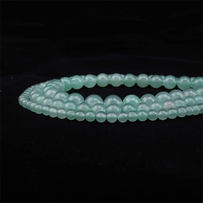 ICAI Beads 8mm Natural Green Aventurine Stone Round Loose Stone Beads for Jewelry Making DIY Crafts Design 1 Strand 15" APPR.43-45pcs