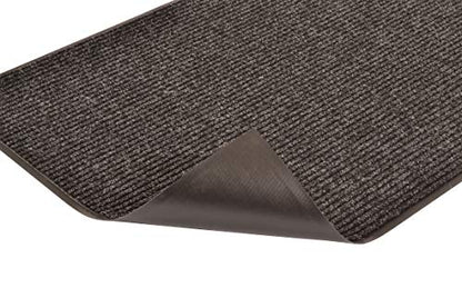 Notrax 109 Brush Step Carpeted Indoor/Outdoor Entrance Mat for Home or Office, 3' X 5', Absorbent Slip Resistant Heavy Duty Entry Mat, Charcoal, 109S0035CH