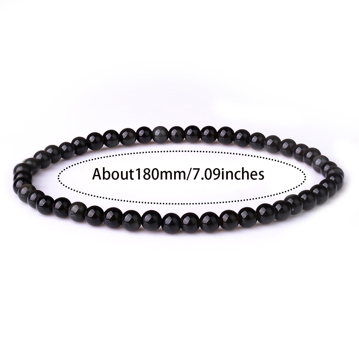 eMeition Black Obsidian Necklace Men Hexagram Natural Stone Crystal Pendant for Women Protection Premium Talisman Necklaces Couples Gift (Obsidian Necklace & Bracelet)