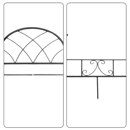 ESTTOP Garden Flag Stand, Metal Yard Flag Holer, Lattice Style Decorative Flag Pole Stake for Outside, Suit for 12 * 24 inch Christmas Garden Flag (Flag Not Include)