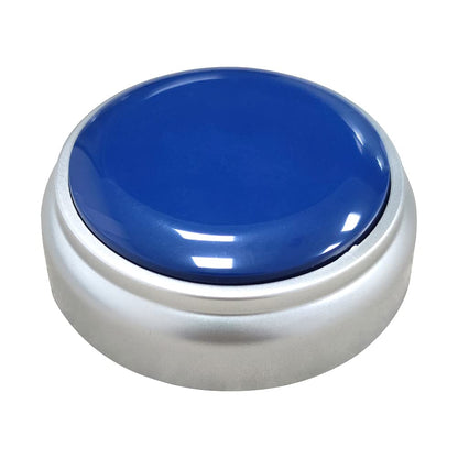 NESIGHTION Talking Buttons,Voice Recorder Button,30 Second Recording,Talking Buttons,Record Sound Button for Gift Education, Easy Button,Funny Office Gift,Interesting ButtonsIncludes (Blue+Silver)