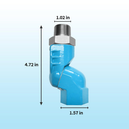 3/4 Inch Commercial Gas Hose Swivel Connector, Fuel Hose Swivel,Quick Connect Hose Fitting Intended for Kitchen,48 Inch Gas Line Hose and Restaurant
