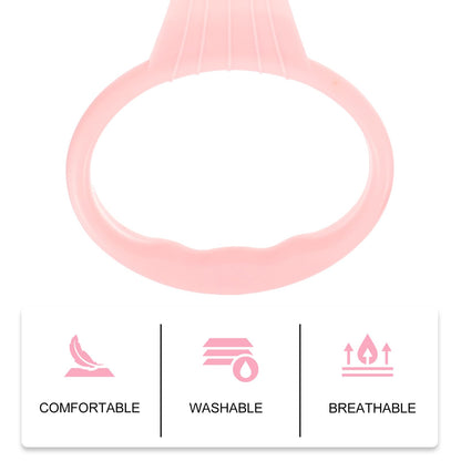 SAFIGLE Baby Crib Pull Rings Infant Playpen Pull up Rings for Toddler Walking Assistance Lightweight Baby Bed Stand up Handles with Smooth Rounded Edges for Safe Grip 7.67X3.54X0.47In