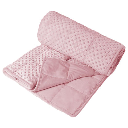 ALANSMA Reversible Weighted Blanket for All Season, Luxury Velvet, Warm and Cool, Adult Kids 5Lb Weighted Blanket, Enjoy Sleeping Anywhere(Pink,36"x48" 5lbs)