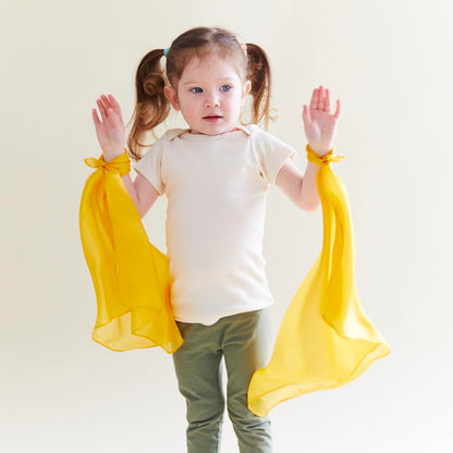 Sarah's Silks Mini Playsilks | Solid Colors | Creative Waldorf Toys for Education and Open-Ended Play (Set of 6 Primary)