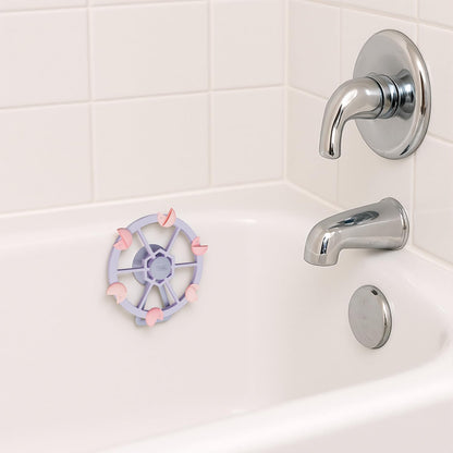 Roslim Silicone Bathtub Suction Spinners - FerrisWheel-Pink