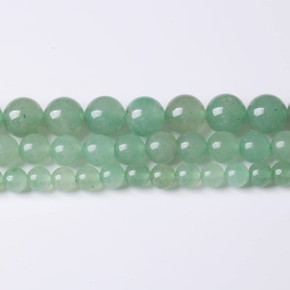 36PCS 10MM Natural Green Aventurine Stone Beads Energy Healing Beads for DIY Jewelry Bracelet Necklace Making for Jewelry Making15Inch…