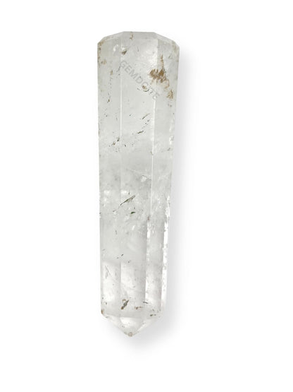 WholesaleGemShop 70 mm (3 Inch) Clear Quartz Gemstones Obelisk Tower Jumbo Facet Aura Rock Crystal Natural Polished Earth Wand Spirit
