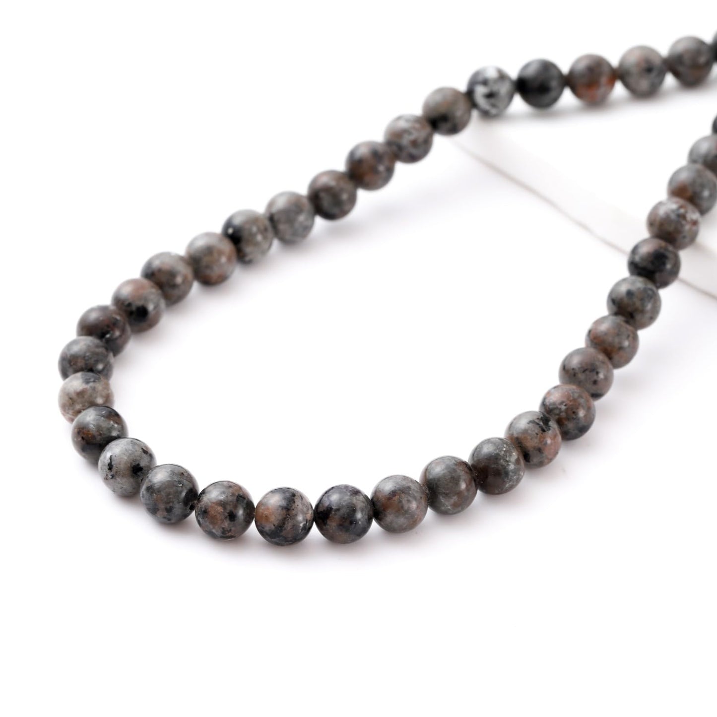 8mm 45pcs DIY Natural Flame Stone Yooperlite Beads Round Healing Crystal Gemstone Loose Beads for Jewelry Making Handmade Bracelet Necklace