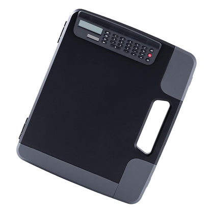 Cabilock A4 Files Box Document Clipboard Case with Calculator 14.40 X 12.08 X 2.63 Inches Office Organizer File Folder Box for Business and Study Storage