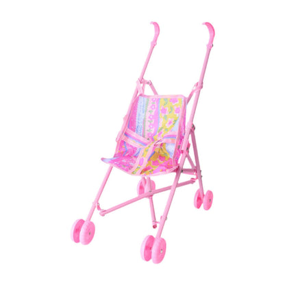 Baby Doll Stroller Toy, 36 cm (14.2 inch) Push Cart for Girls Pretend Play, PP & Cloth Stroller for Learning Activities Role Play Game