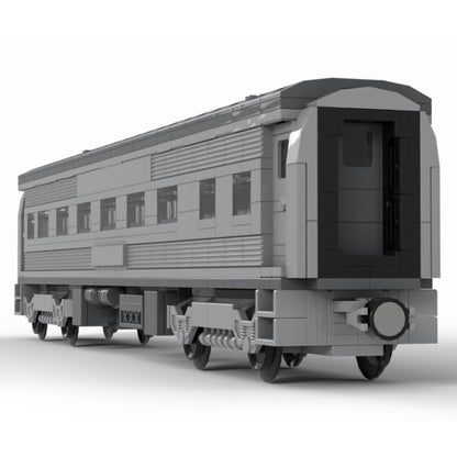 BICRKTOMXY 6wide Santa Fe Passenger Train Carriages Building Blocks Set, Railway Train Building Kit Model Designed by Count_of_Brick, Home Office Decor & Gift for Adults (635PCS+)