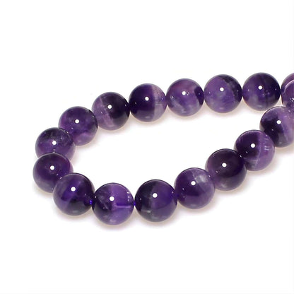 MJDCB Natural Dreamy Amethyst Beads Round Stone Beads DIY Loose Beads for Jewelry Making Beads 15" (6mm)