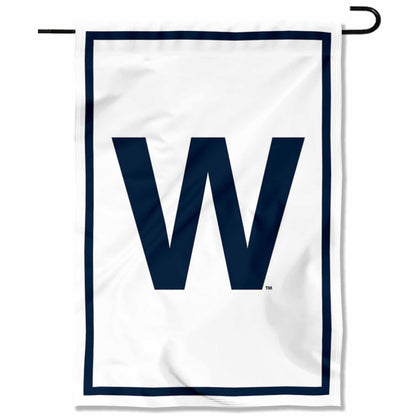 Chicago Baseball Team W Win Double Sided Garden Flag