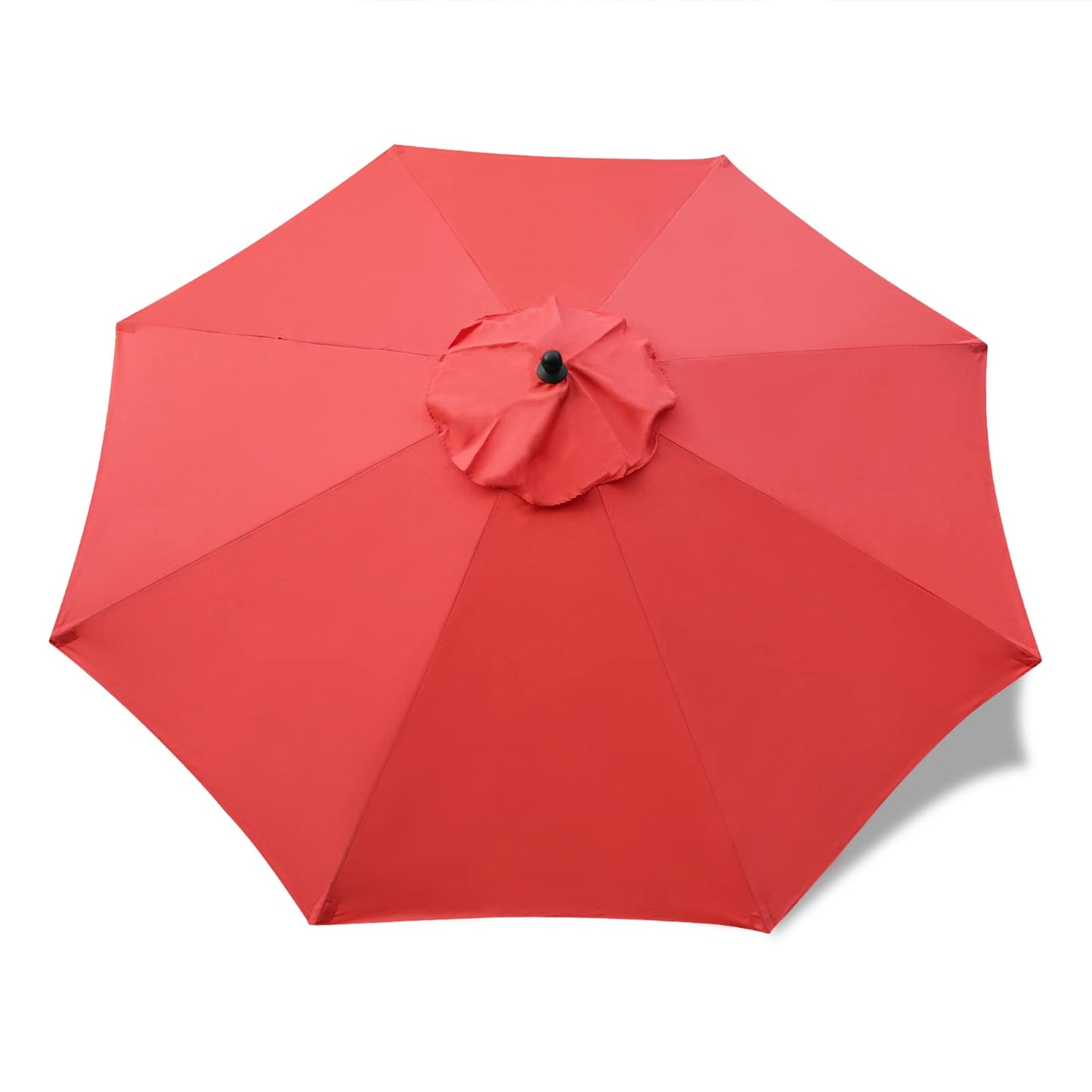Sunnyglade 9ft Patio Umbrella Replacement Canopy Market Umbrella Top Canopy (Red)