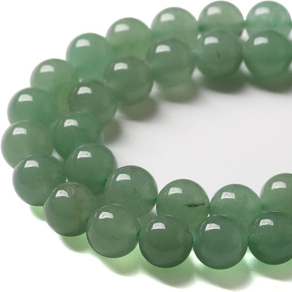 8mm Natural Green Aventurine Beads Round Gemstone Loose Beads for Jewelry Making 15"(45-48pcs/strand)