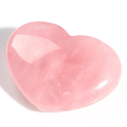 MAIBAOTA 45 mm Rose Quartz Crystals Mothers Day Birthday Gifts for Mom Women Large Heart Stone Healing Natural Reiki Gemstone Polished Heart Shaped Rocks Meditation