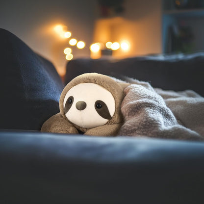 Niuniu Daddy 20" | 3.3 Pound Weighted Sloth Stuffed Animal Plushie for Adults & Kids, Large Weighted Lap Pillow for Comfort, Soft Sensory Stuffy Toy as Gift for Holidays