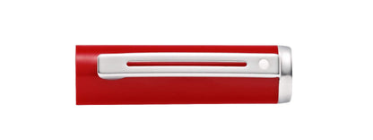 Sheaffer Pop Glossy Red Fountain Pen with Chrome Trim and Medium Nib