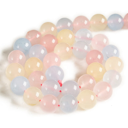 60pcs 6mm Morgan Chalcedony Beads Natural Gemstone Beads Round Loose Beads for Jewelry Making