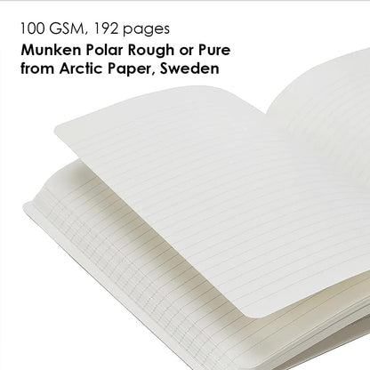 myPAPERCLIP Limited Edition A5 Ruled Notebook | 192 Pages, 100 GSM, Soft Cover, A5 (5.83 × 8.27 in) | Flat Lay | Bookmark & Elastic Closure | Raspberry