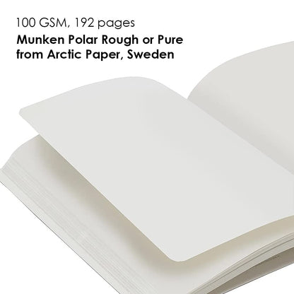 myPAPERCLIP Limited Edition A5 Plain Notebook | 192 Pages, 100 GSM, Soft Cover, A5 (5.83 × 8.27 in) | Flat Lay | Bookmark & Elastic Closure | Ruby