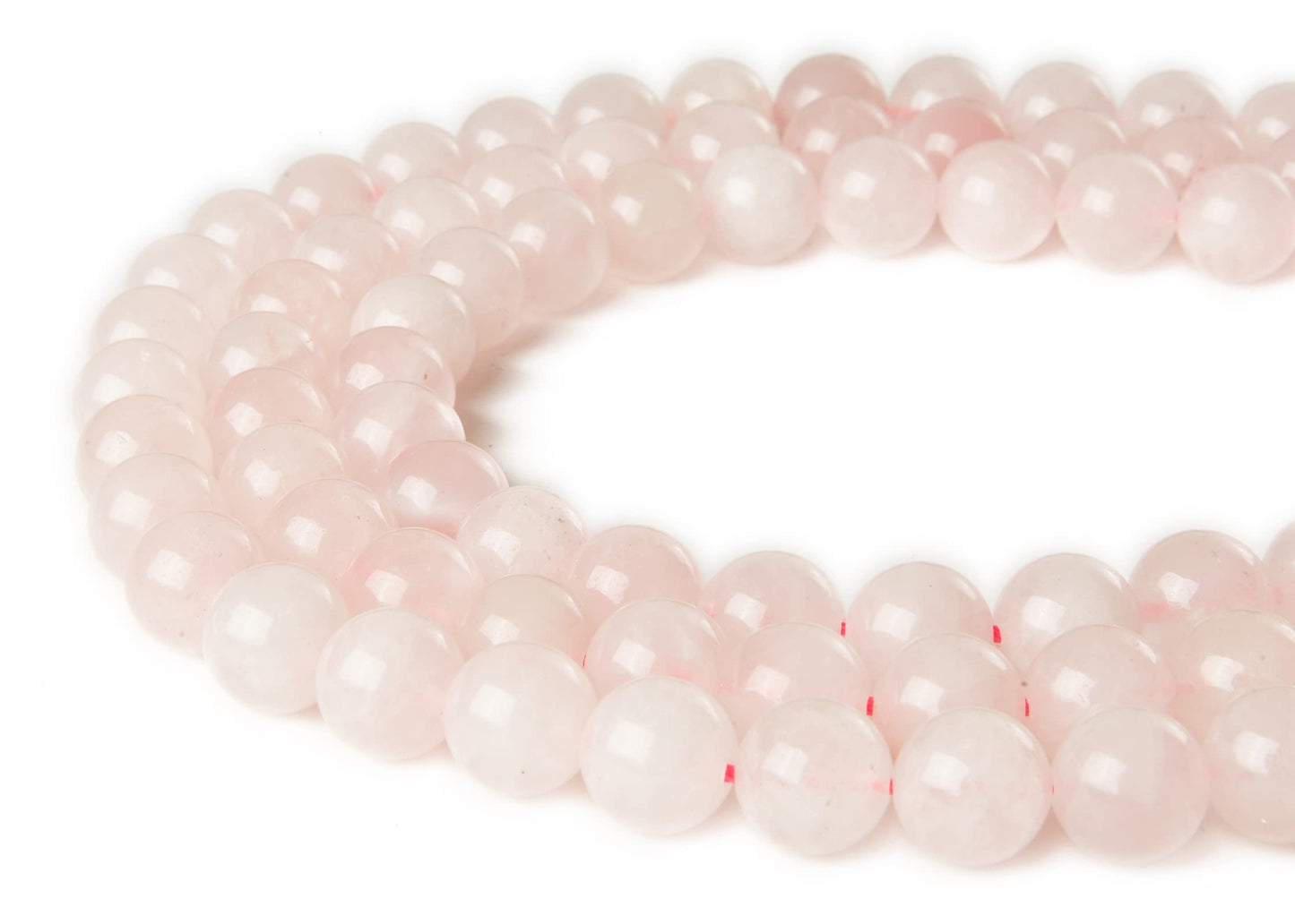 100pcs 6mm Rose Quartz Beads Natural Gemstone Beads Round Loose Beads for Jewelry Making