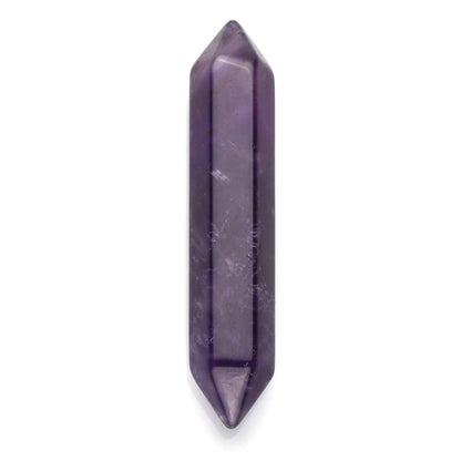 PESOENTH 3pc Amethyst Crystals Healing Stones,Polished Tumbled Pocket Gemstones Hexagonal Points Reiki Energy Balancing Chakra Meditation Therapy Gifts for women,50-55mm