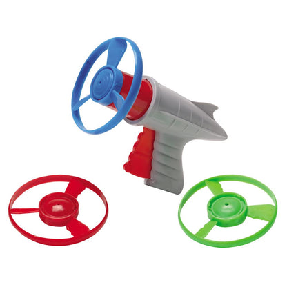 Schylling Lunar Launcher - Retro Launching Toy - Shoots Colorful Disks Horizontally and Vertically - Includes Launcher and Three Disks - Ages 6 and Up