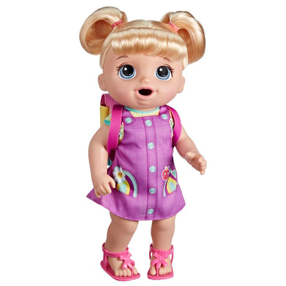 Baby Alive Time for School Baby Doll Set, 12 Inch, Back to School Toys for Girls & Boys, Blonde Hair, Preschool Gifts for Kids, Ages 3+ (Amazon Exclusive)