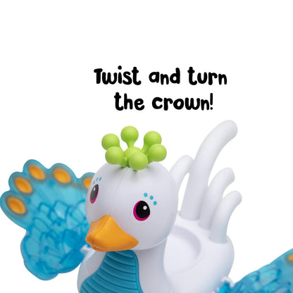 Playskool Glo Friends - Hugbug & Harmony Pop, Push & Roll! - Swan Vehicle - Glowing Bug - SEL Toy - Ages 2+