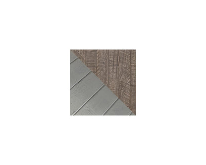 Signature Design by Ashley Havalance Farmhouse Rectangular End Table, Floor Shelf, Wood, 26" W x 24.13" D x 24" H, Vintage Gray & White with Weathered Finish