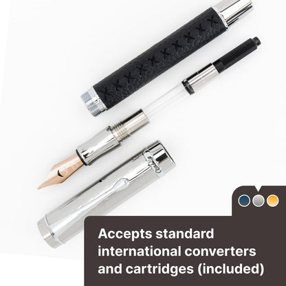 Conklin Duragraph Special Edition Fountain Pen Royal - 14K Medium Solid Gold Nib - Elegant Design & Versatile Writing Performance - Ideal for Collectors & Professionals