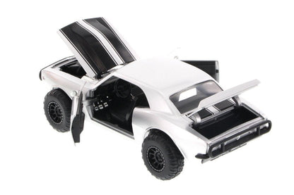 Jada Fast & Furious Roman's Chevy Camaro Off Road, Silver Toys 97169-1/24 Scale Diecast Model Toy Car, but NO Box