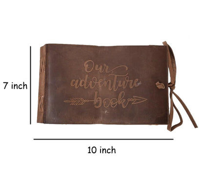 RusticVintage Leather Drawing Journal Daily Travel Leather Diary, Antique Handmade Vintage Bound Rustic Writing Notebook Quality Unlined Blank Antique Paper Art Sketchbook 7x10 Inches (Cappuccino Brown)